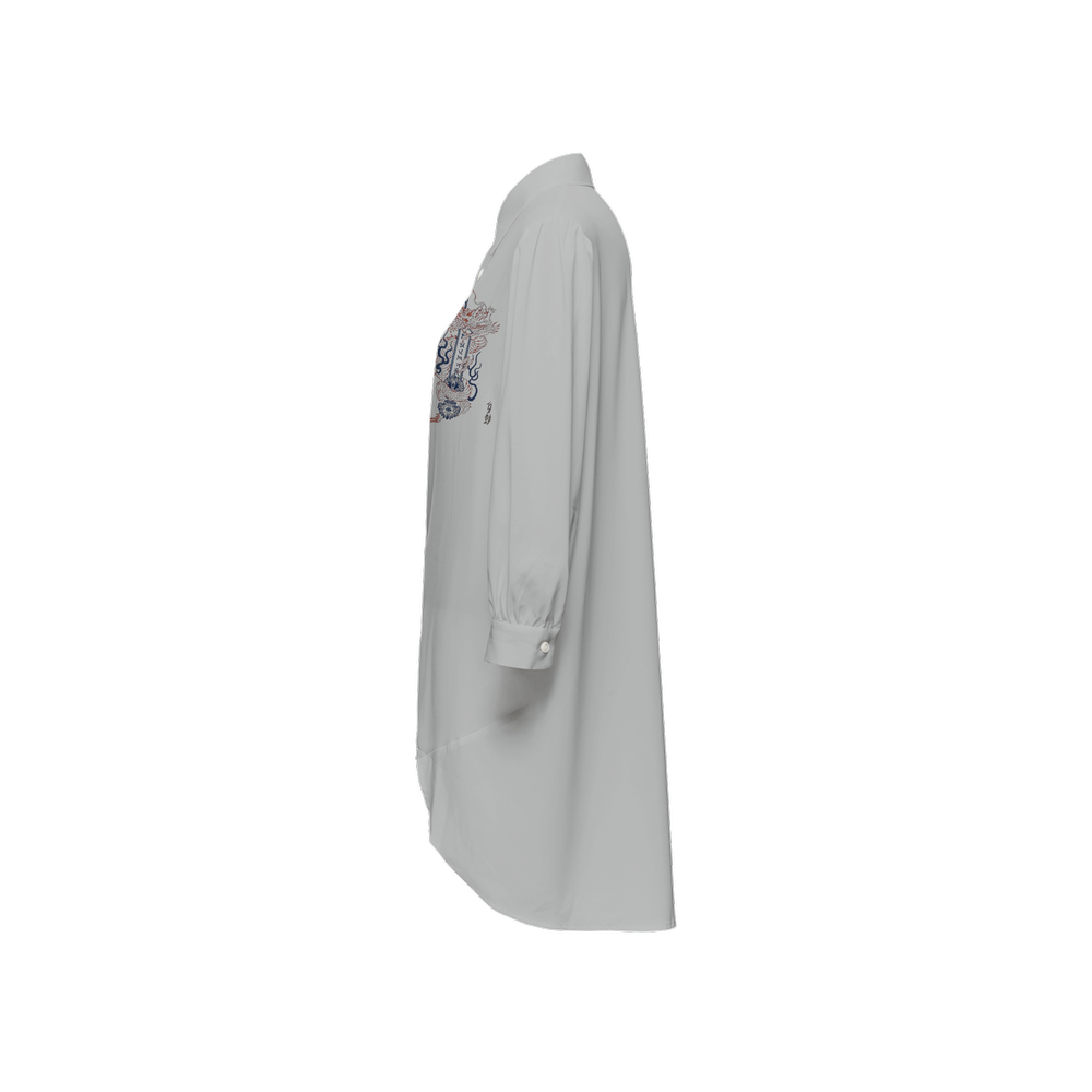 High-Low Long-Sleeve Hem Shirt - Urban Nomads