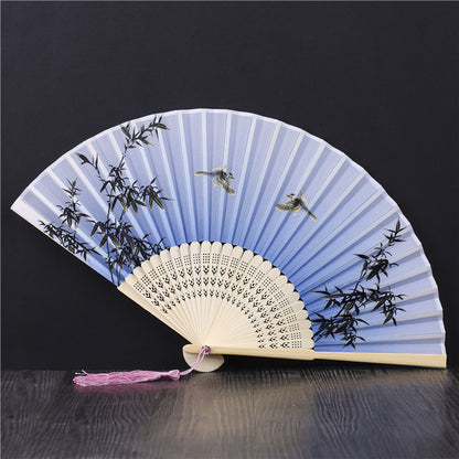 Zen Breeze Bamboo Folding Fan - Urban Nomads