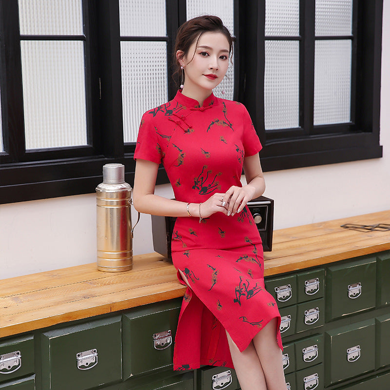 Chinese style cheongsam dress - Urban Nomads