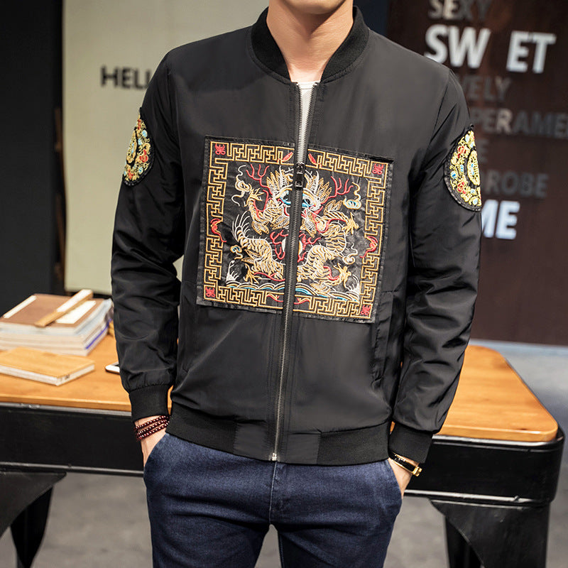 Chinese style jacket robe embroidery - Urban Nomads