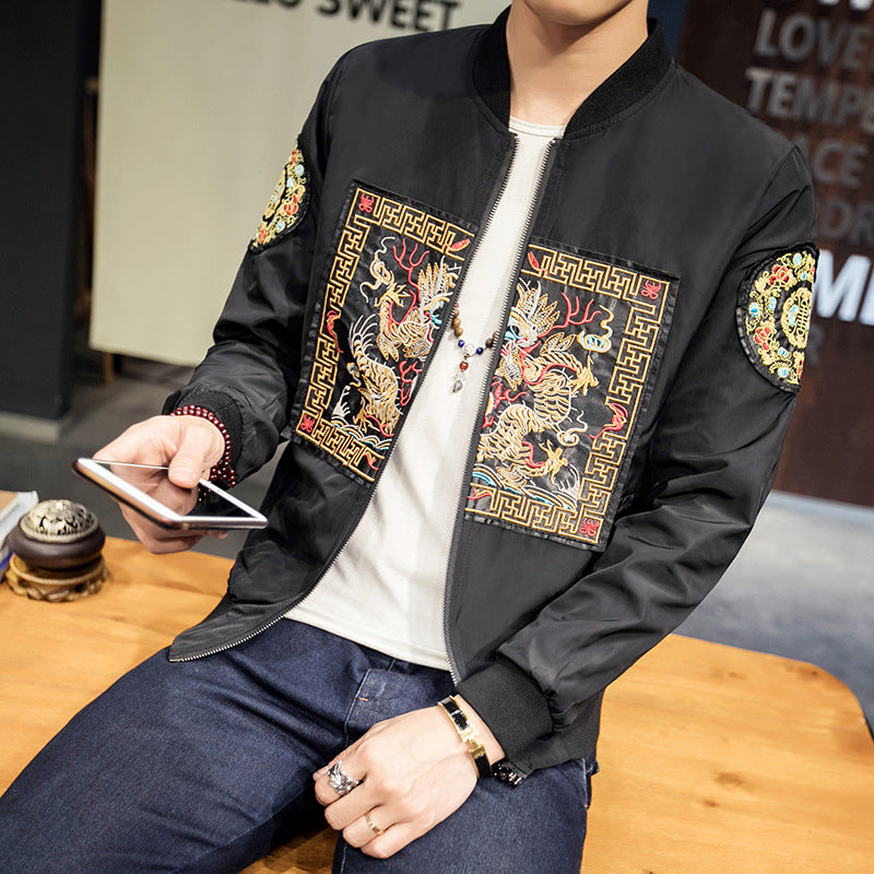 Chinese style jacket robe embroidery - Urban Nomads