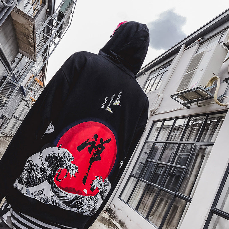 Chinese Character Print Hoodie Mens - Urban Nomads