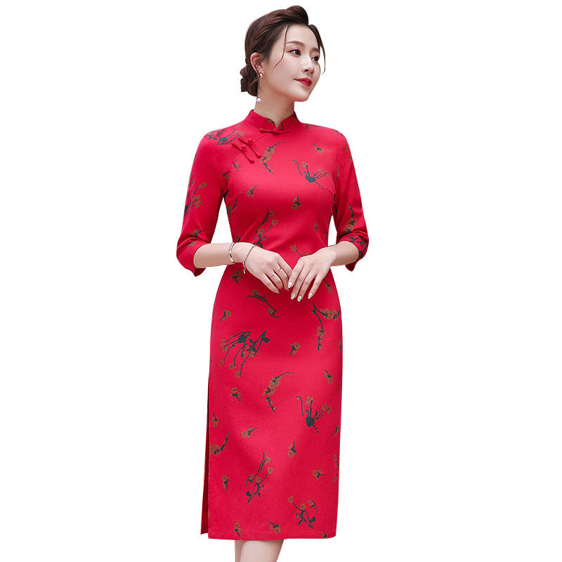 Chinese style cheongsam dress - Urban Nomads