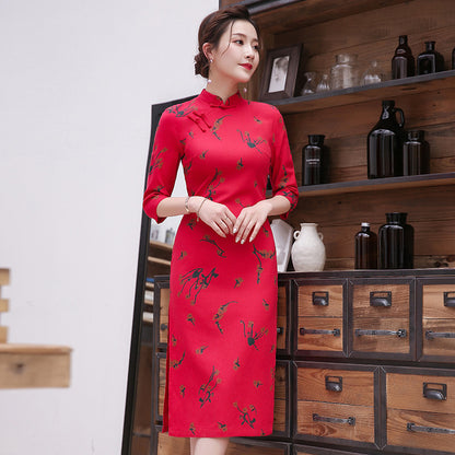 Chinese style cheongsam dress - Urban Nomads