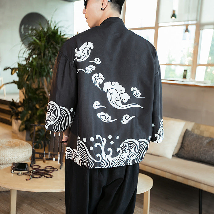 Men's Chinese Fenglong Tuxiangyun Kimono Cardigan - Urban Nomads