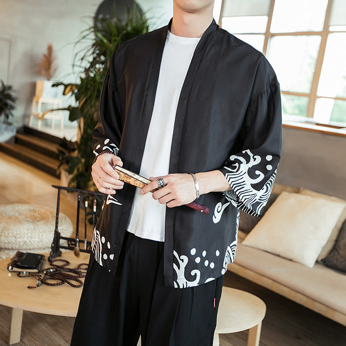 Men's Chinese Fenglong Tuxiangyun Kimono Cardigan - Urban Nomads