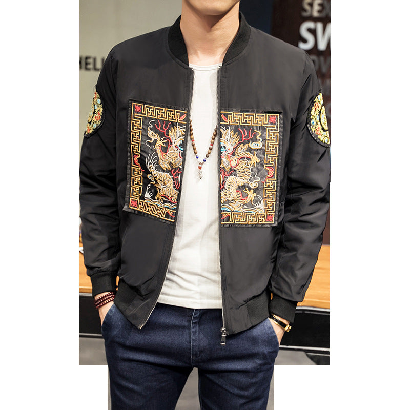 Chinese style jacket robe embroidery - Urban Nomads