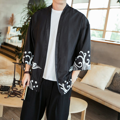 Men's Chinese Fenglong Tuxiangyun Kimono Cardigan - Urban Nomads