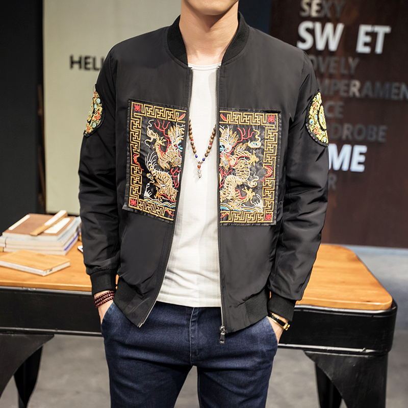 Chinese style jacket robe embroidery - Urban Nomads