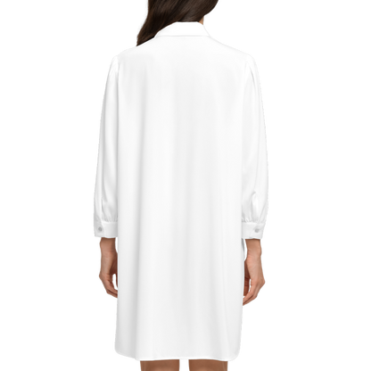 High-Low Long-Sleeve Hem Shirt Silky-like shirt - Urban Nomads